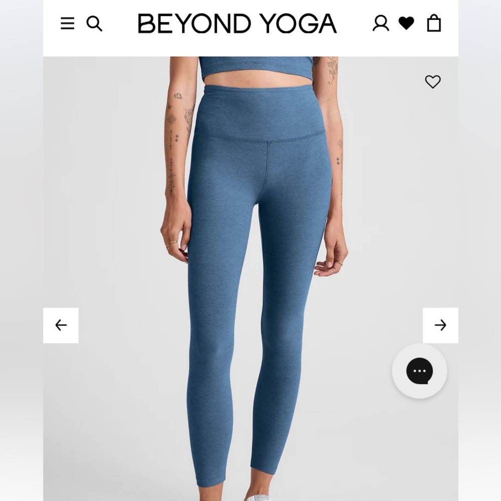 Blue Beyond Yoga Spacedye Leggings